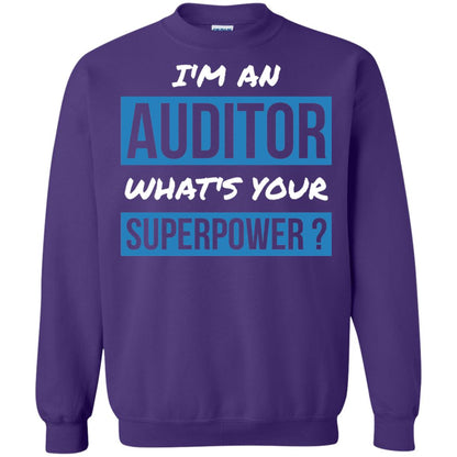 I_m An Auditor What_s Your Superpower T-shirt Purple
