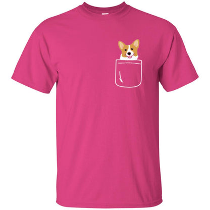 Puppy Dog Lover T-shirt Corgi In Your Front Pocket Heliconia
