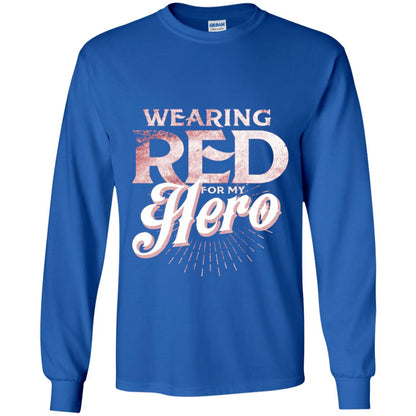Wearing Red For My Hero Proud Us Army Shirt Royal