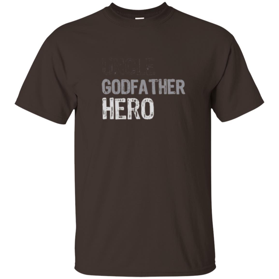 Daddy T-shirt Uncle Godfather Hero T-shirt Dark Chocolate