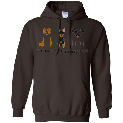 Puppy Bowl Football Funny Dog T-shirt Dark Chocolate