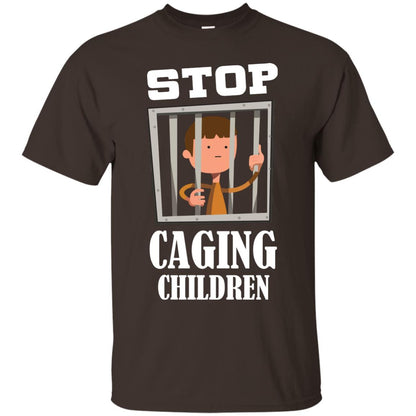 Stop Caging Children Shirt Dark Chocolate
