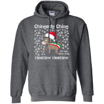Christmas T-shirt The Italian Christmas Donkey Dark Heather
