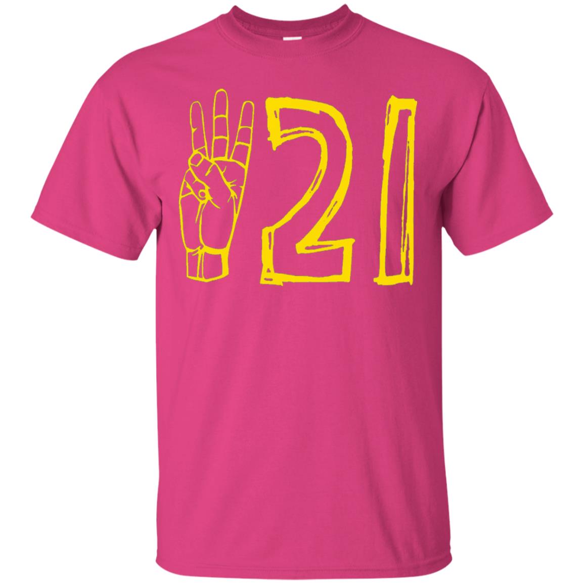 World Down Syndrome Day March 21 T-shirt Heliconia