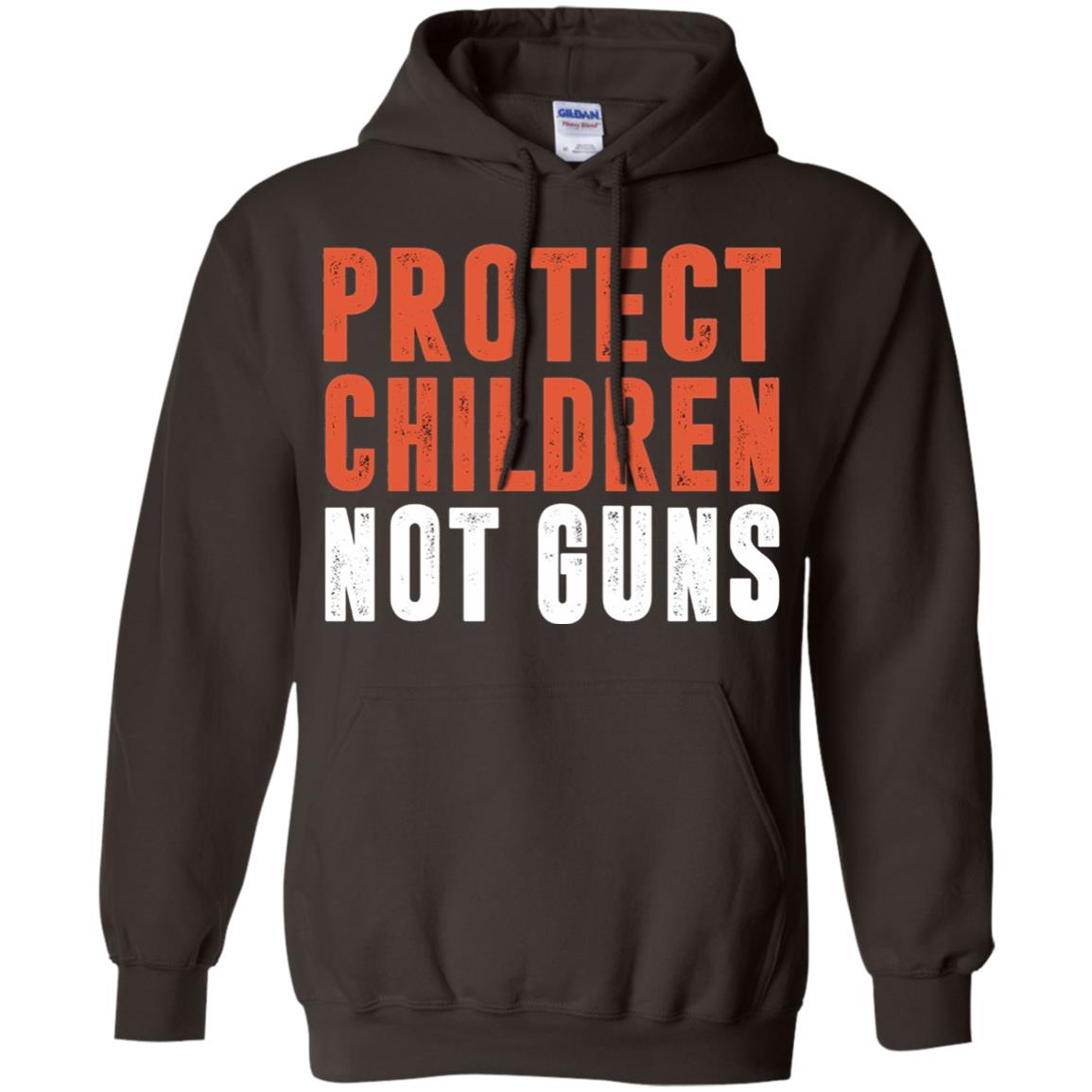Protect Children Not Guns Quote Shirt Dark Chocolate