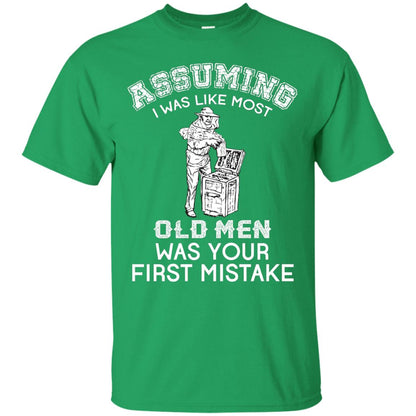 Assuming I Was Like Most Old Men Beekeeper T-shirt Irish Green