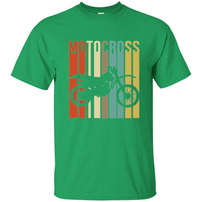 Dirt Bike Silhouette T-shirt Cool Vintage Motocross Irish Green