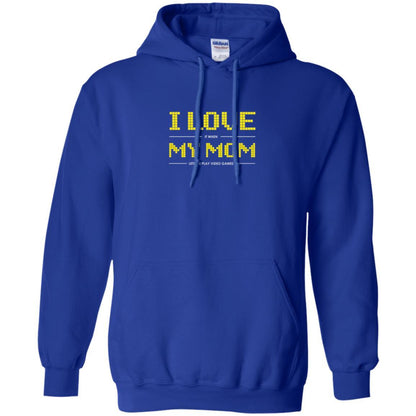 Family T-shirt I Love My Mom Let's Me Play Video Games Royal