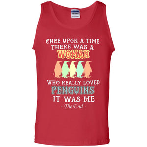 There Was A Woman Who Really Loved Penguins It Was Me ShirtG220 Gildan 100% Cotton Tank Top