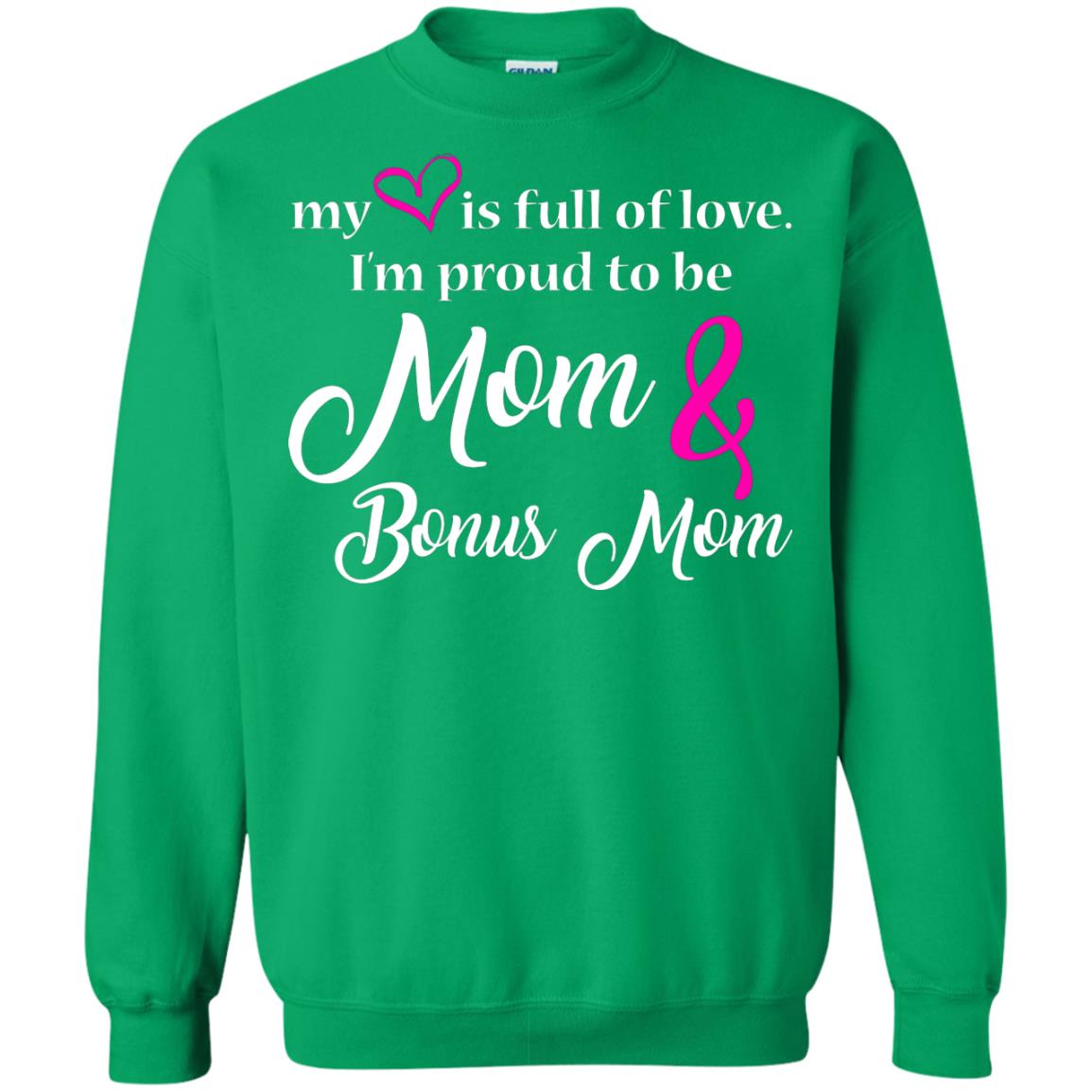 Mommy T-shirt My Heart Is Full Of Love Irish Green