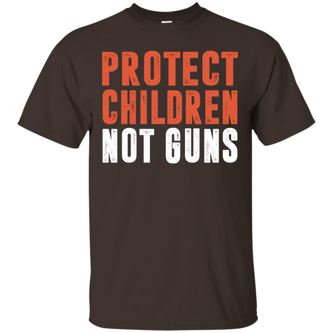 Protect Children Not Guns Quote Shirt Dark Chocolate