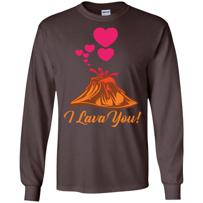 Valentines Day T-shirt I Lava You Dark Chocolate