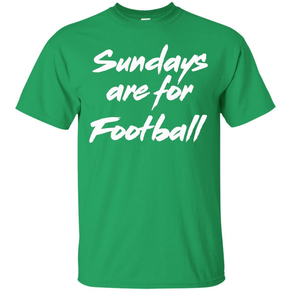 Football Lover T-shirt Sundays Are For Football Irish Green