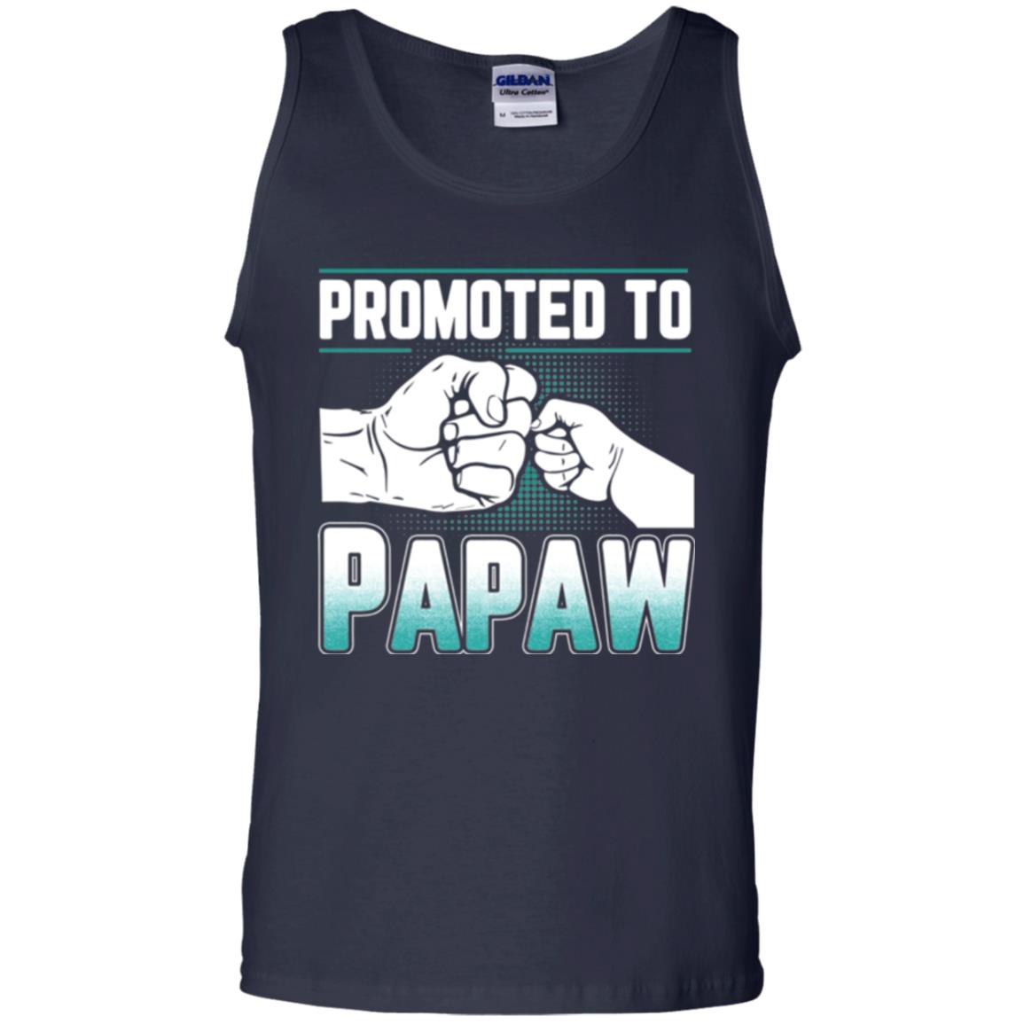 Promoted To Papaw Papa T-shirt Navy