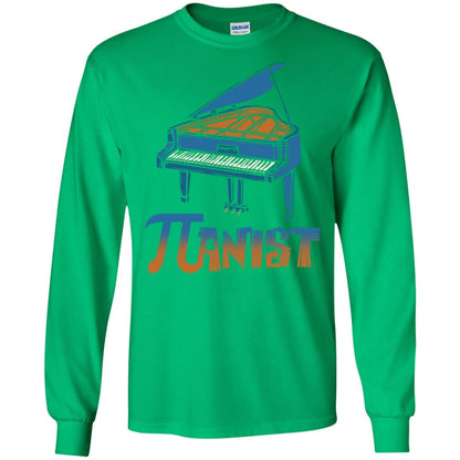 Pianist T-shirt Pi Day With Piano Irish Green