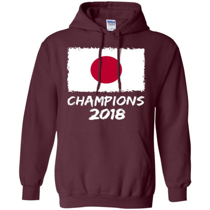 Football Lover T-shirt Japan Champions 2018 T-shirt Maroon