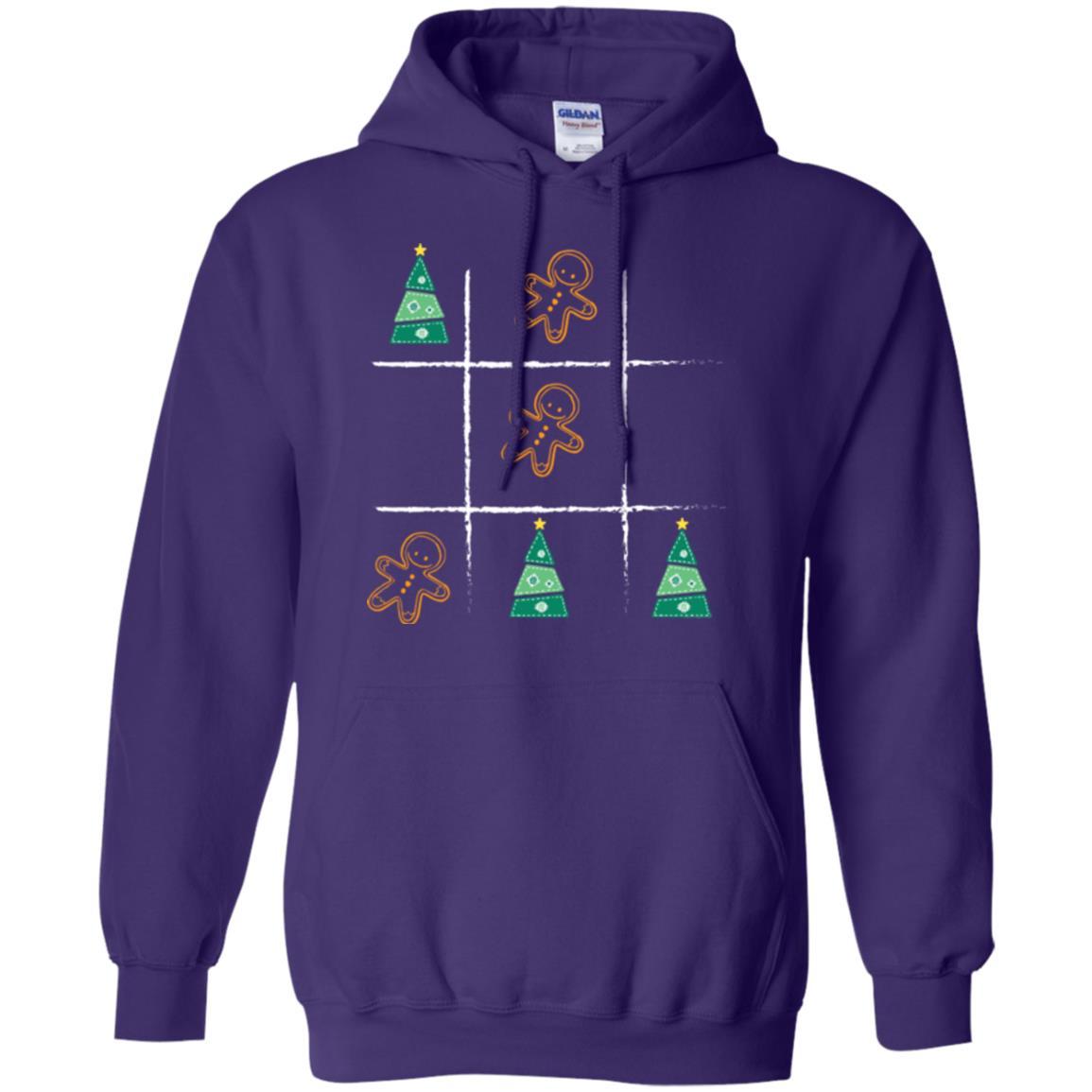 Christmas T-shirt Tic Tac Toe Board Game Purple