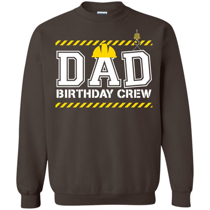 Dad Birthday Crew Construction Worker Shirt Daddy Dark Chocolate