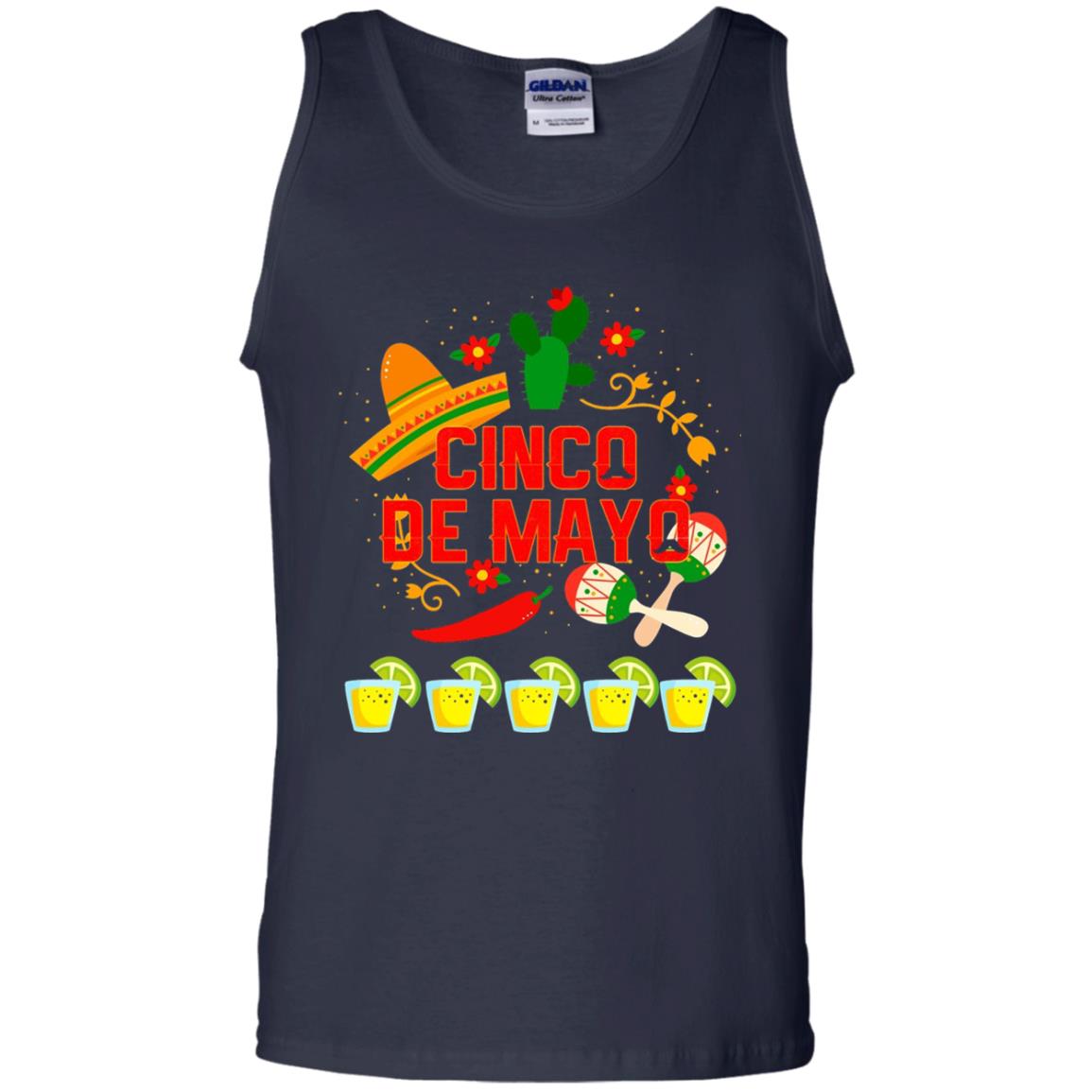 Fiesta Cinco De Mayo T-shirt Cinco De Mayo Navy