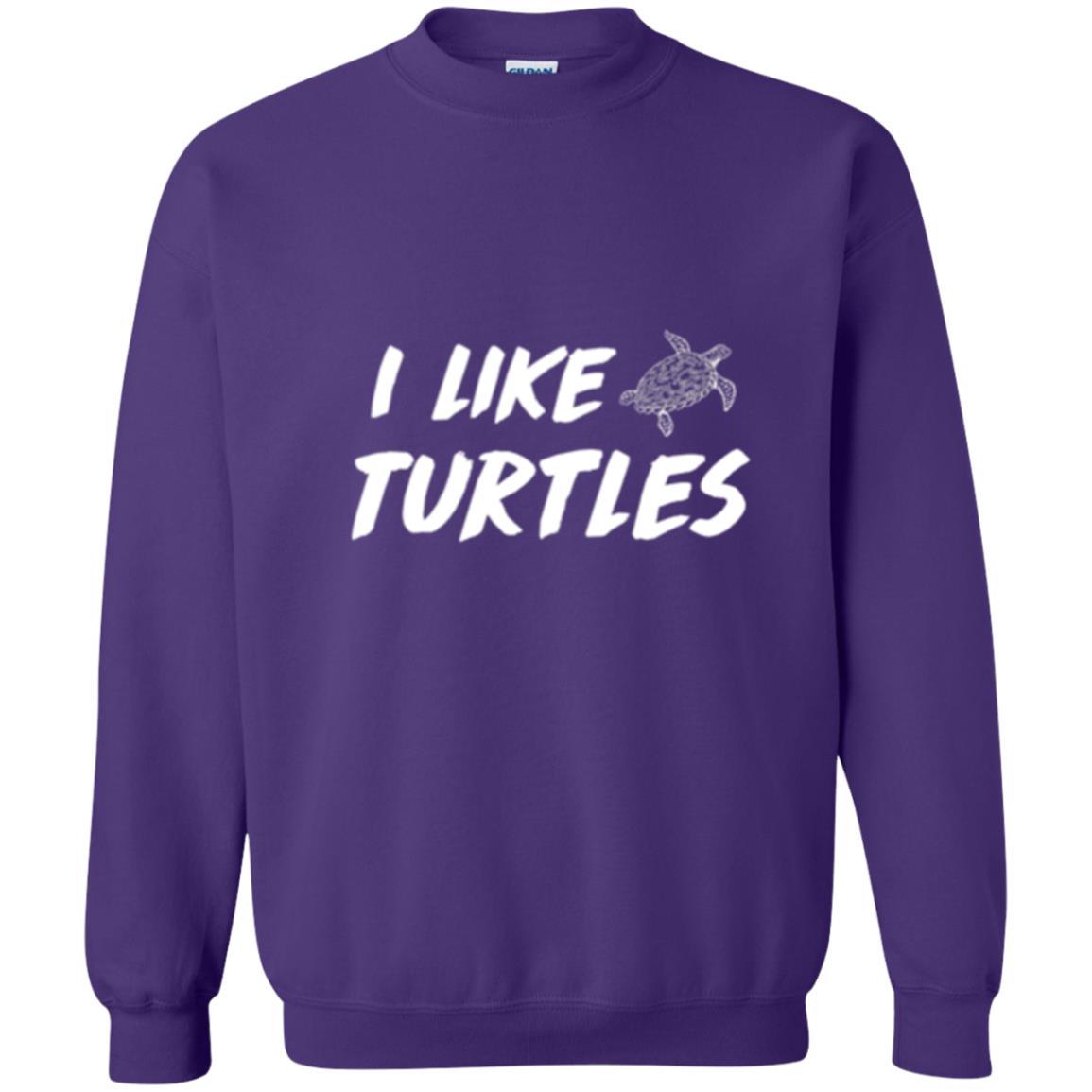 Turtle Lover T-shirt I Like Turtles Purple
