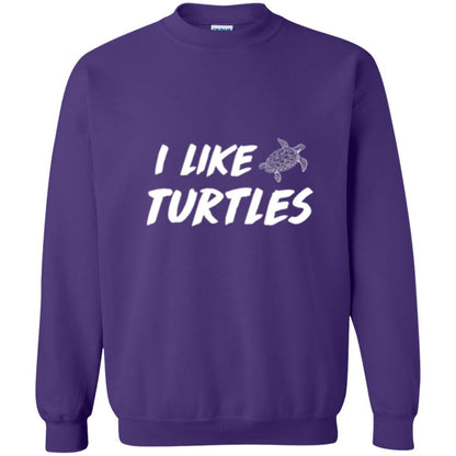 Turtle Lover T-shirt I Like Turtles Purple