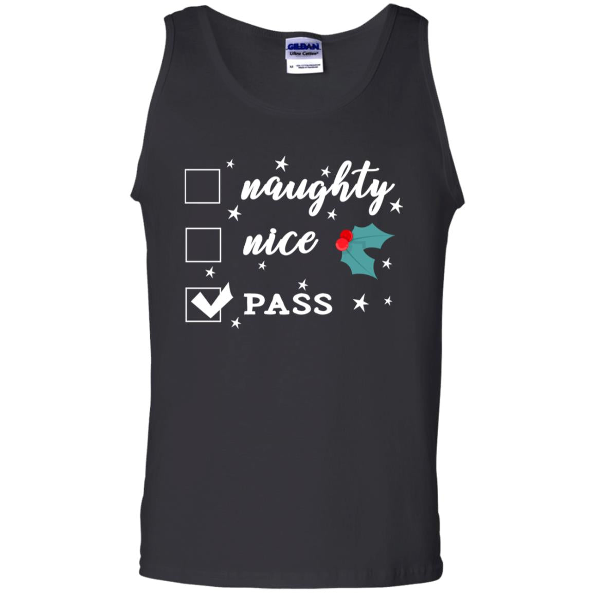 Naughty Nice Or Pass Ugly Christmas Gift Shirt For Mens Or Womens Black