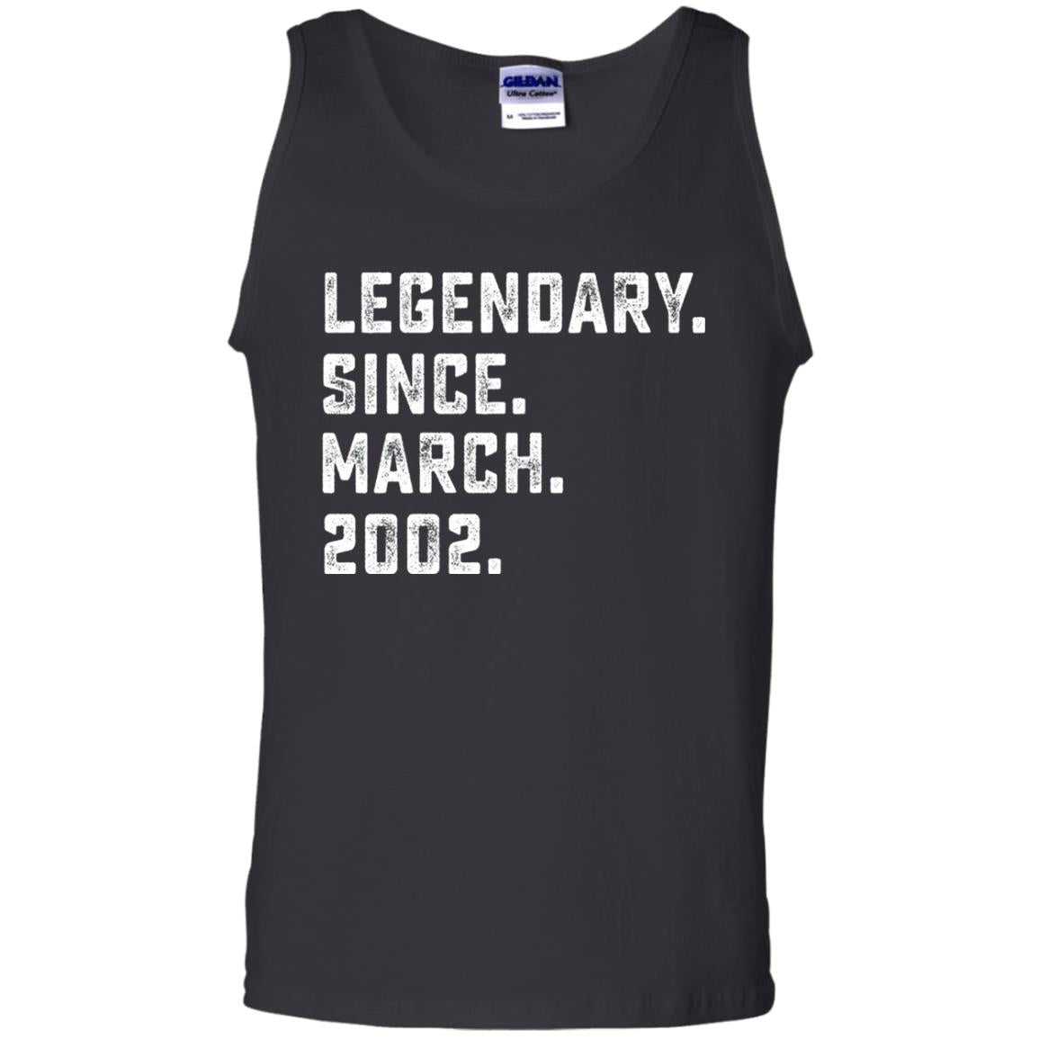 Legendary Since March 2002 16th Years Old Birthday T-shirt Black
