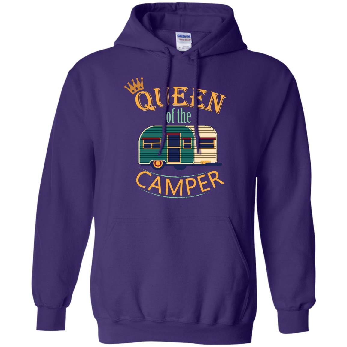 Queen Of The Camper Camping Lover Shirt Purple