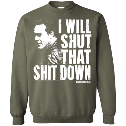 Film T-shirt I Shut That Shit Down Military Green