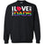 I Love My Two Dads Lgbt ShirtG180 Gildan Crewneck Pullover Sweatshirt 8 oz.