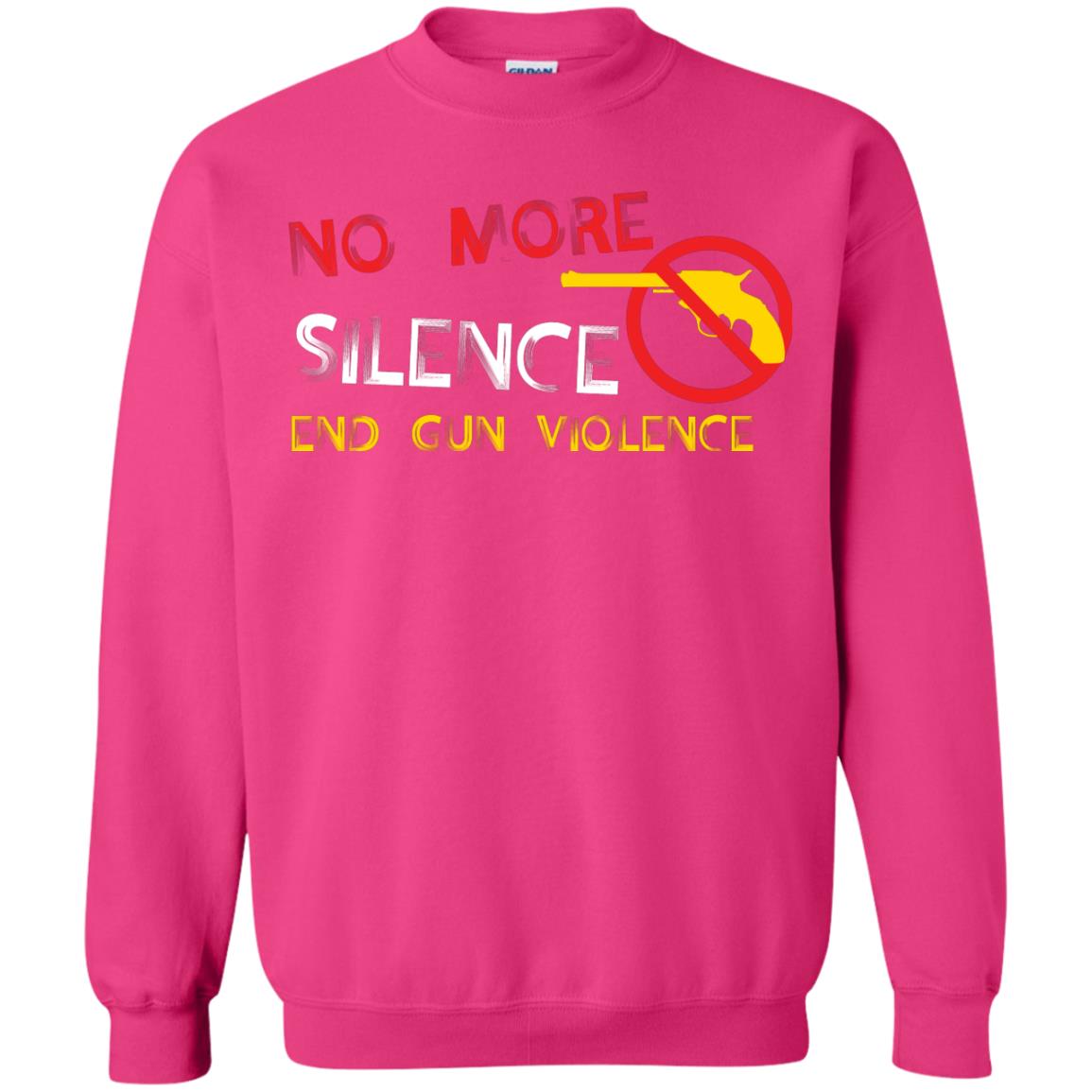 Anti Gun T-shirt No More Silence End Gun Violence Heliconia