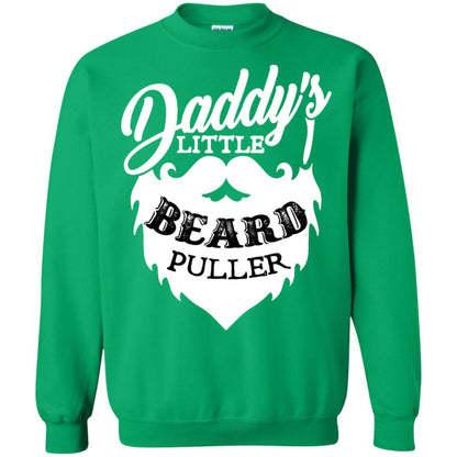 Daddy's Little Beard Puller Kid Shirt Irish Green