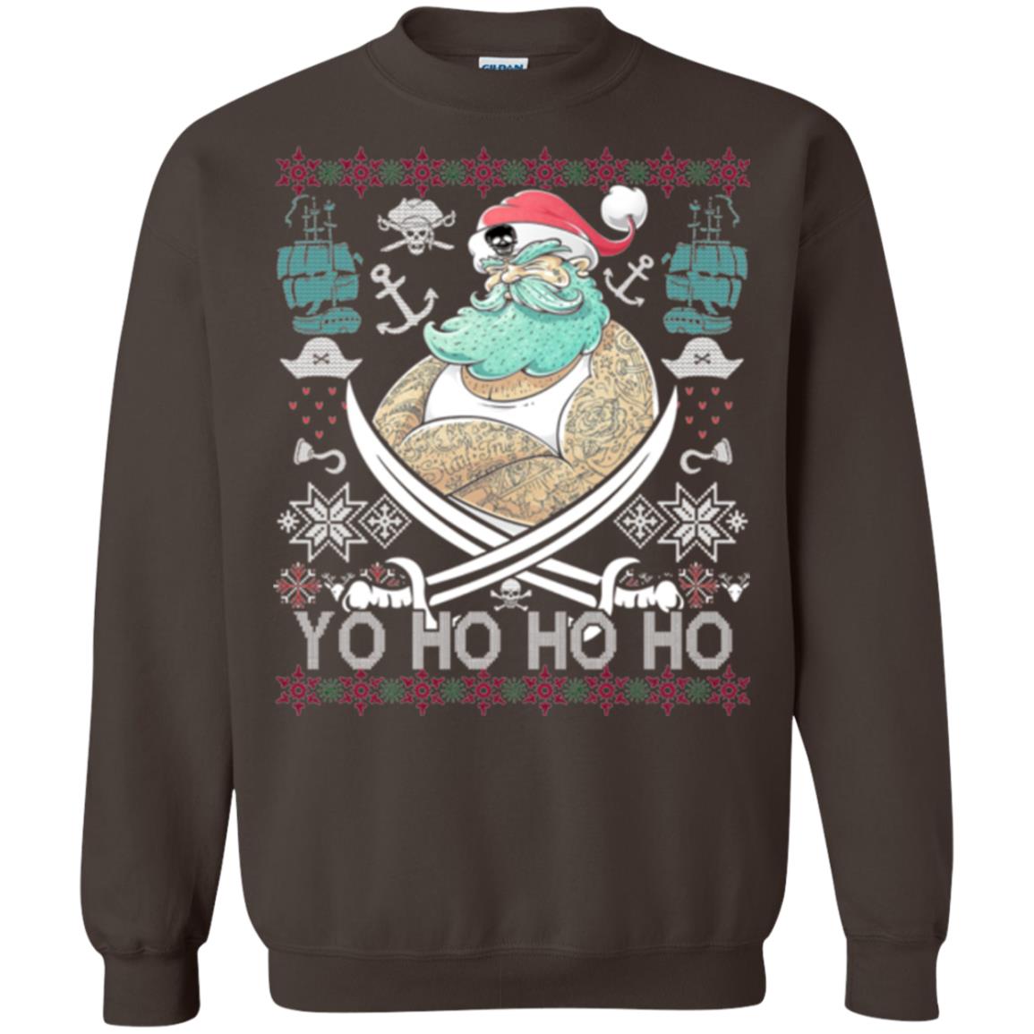 Christmas T-shirt Santa Pirate Dark Chocolate