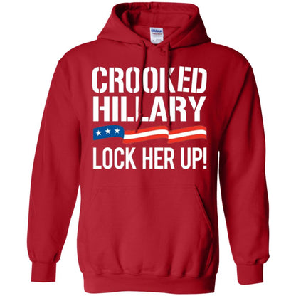 Crooked Hillary Lock Her Up T-shirt Red