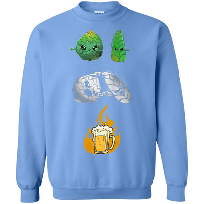 Beer Lover T-shirt Beer Fusion Flags Carolina Blue
