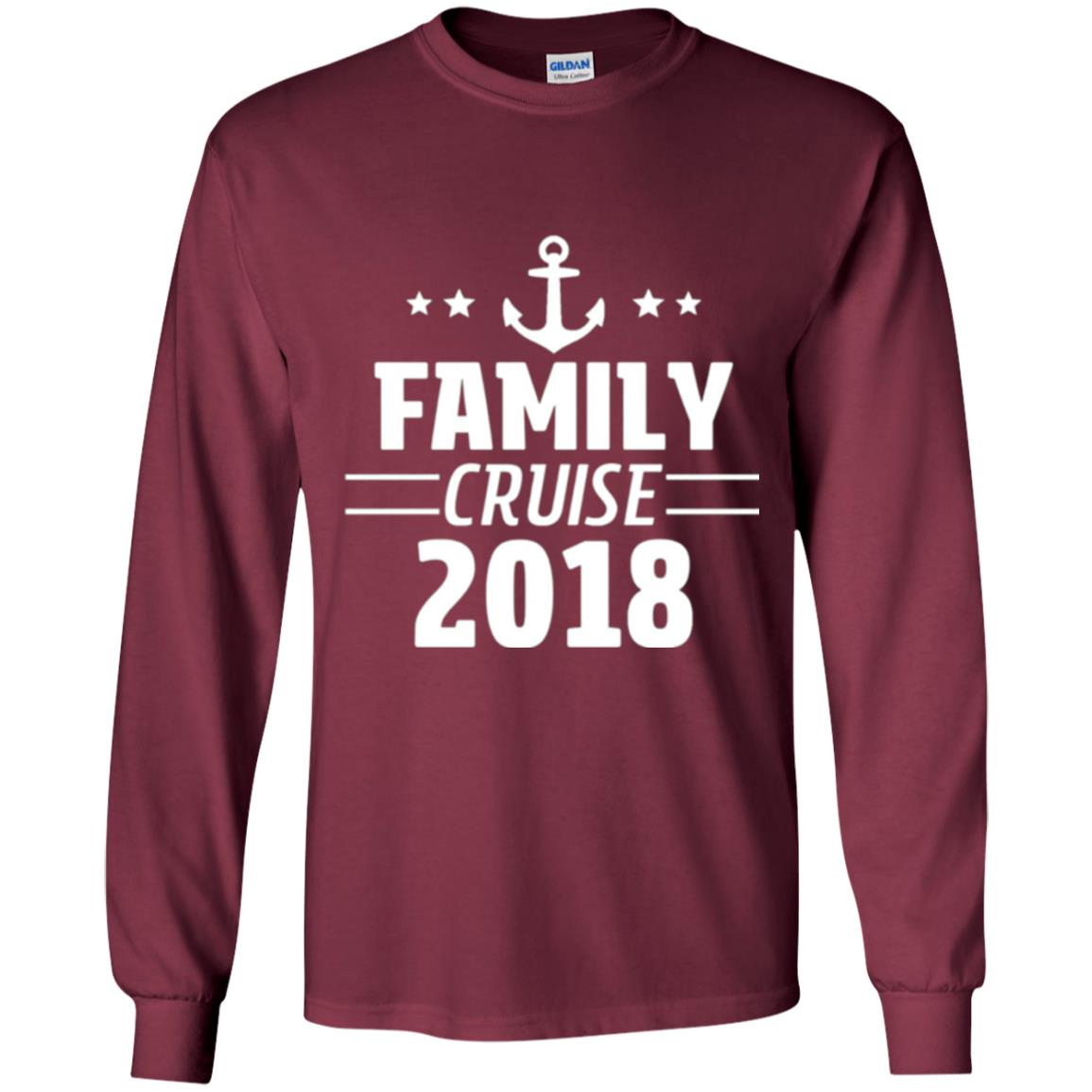 Family Cruise Vacation 2018 T-shirt Maroon
