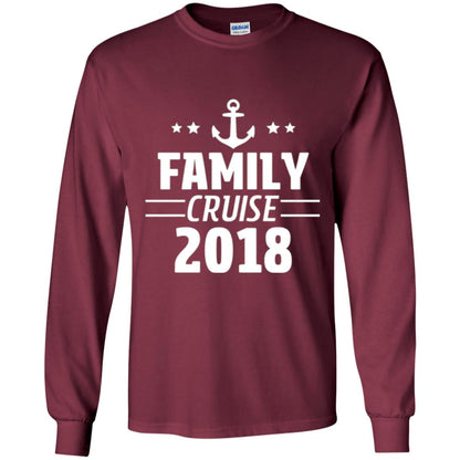 Family Cruise Vacation 2018 T-shirt Maroon