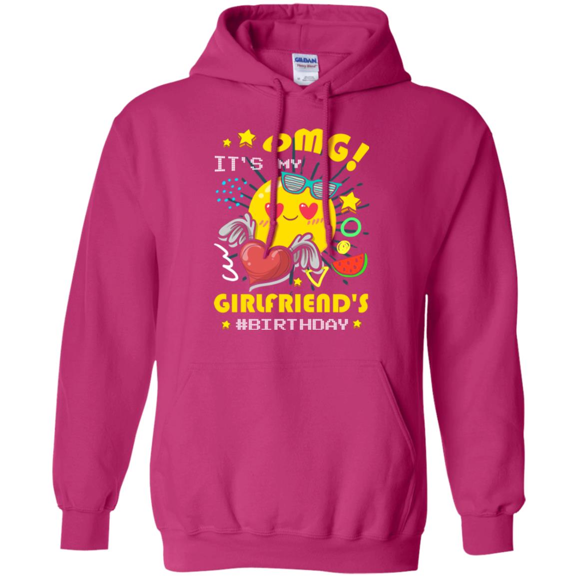 Boyfriend T-shirt Omg It's My Girlfriend's #birthday Heliconia