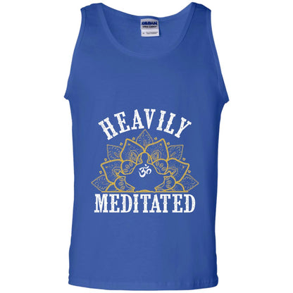 Funny Heavily Meditated Yoga Meditation T-shirt Royal