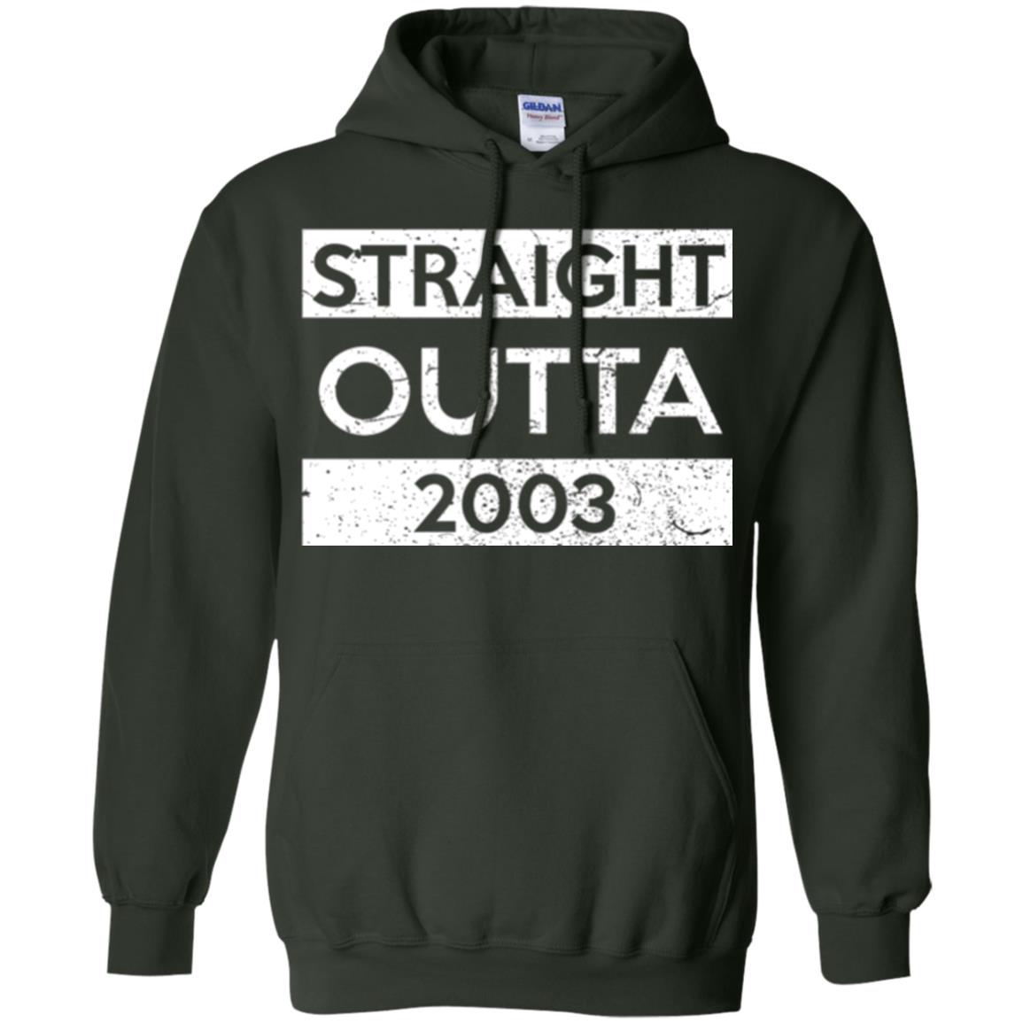 Brithday T-shirt Straight Outta 2003 Forest Green