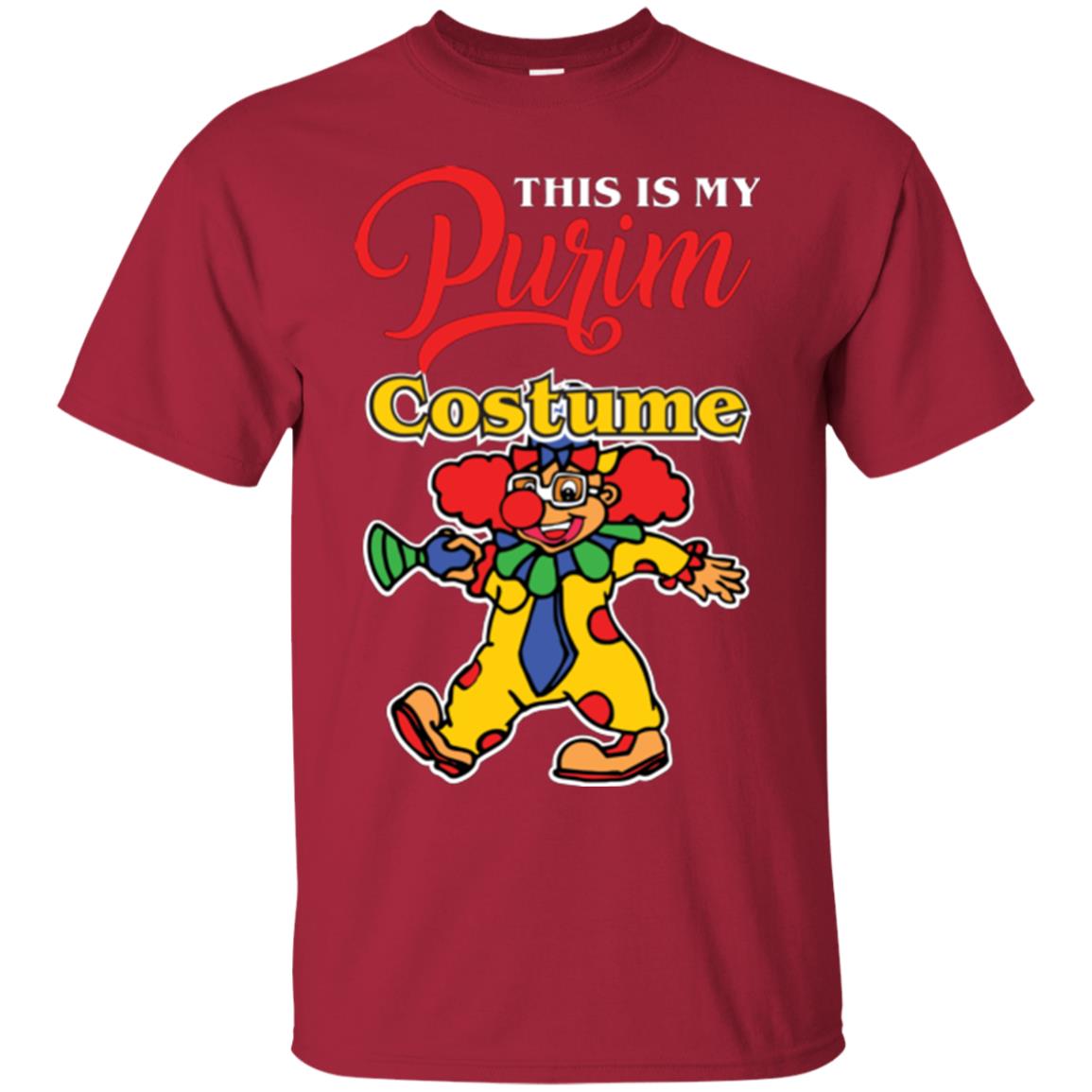 Purim Day T-shirt This Is My Purim Costume Cardinal