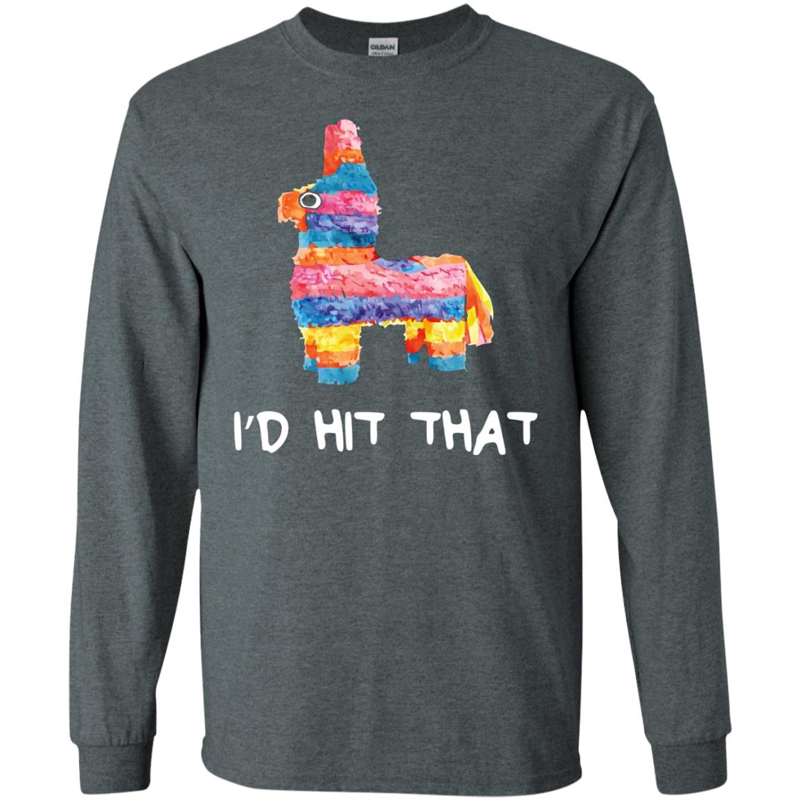 Cinco De Mayo Party Shirt Id Hit That Pinata Dark Heather