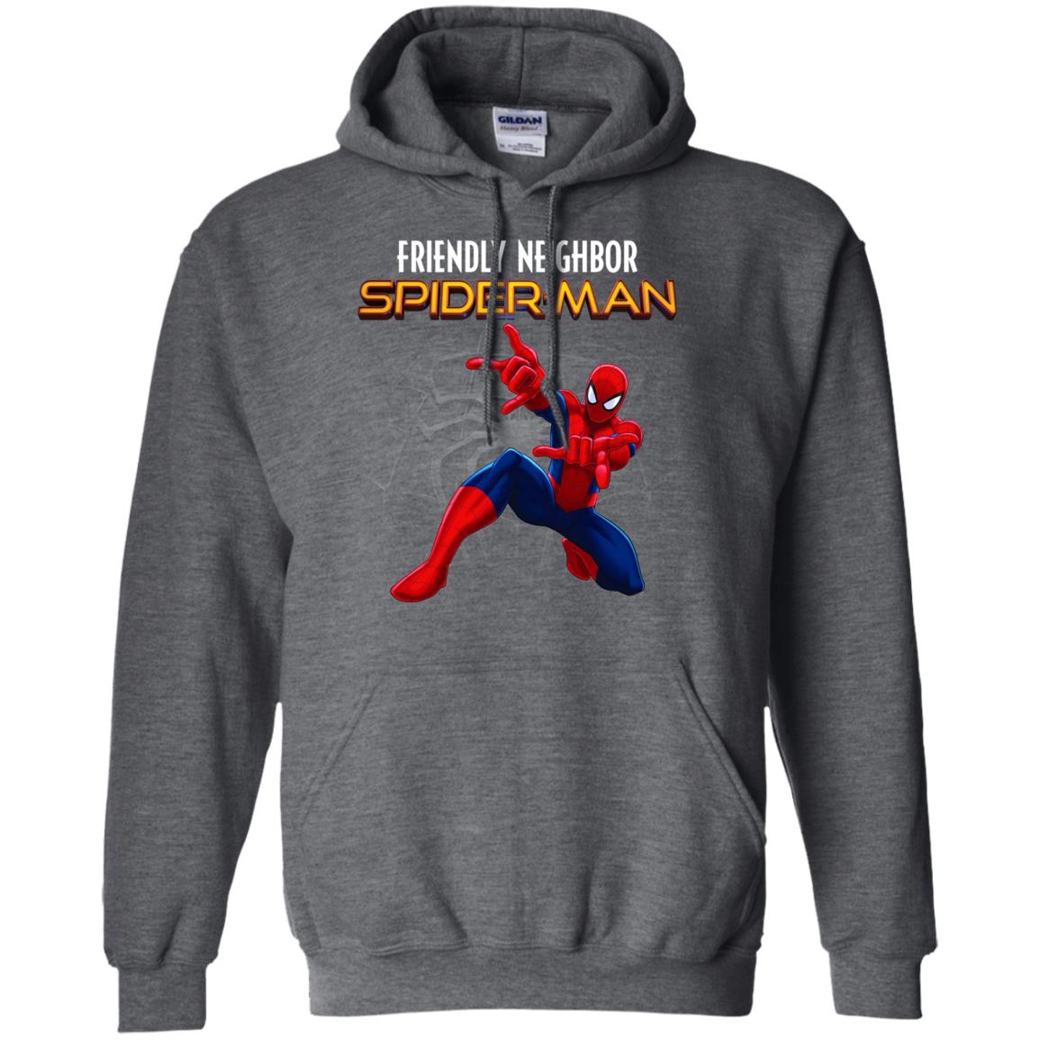 Friendly Neighbor Spider Man Movie Fan T-shirt Dark Heather