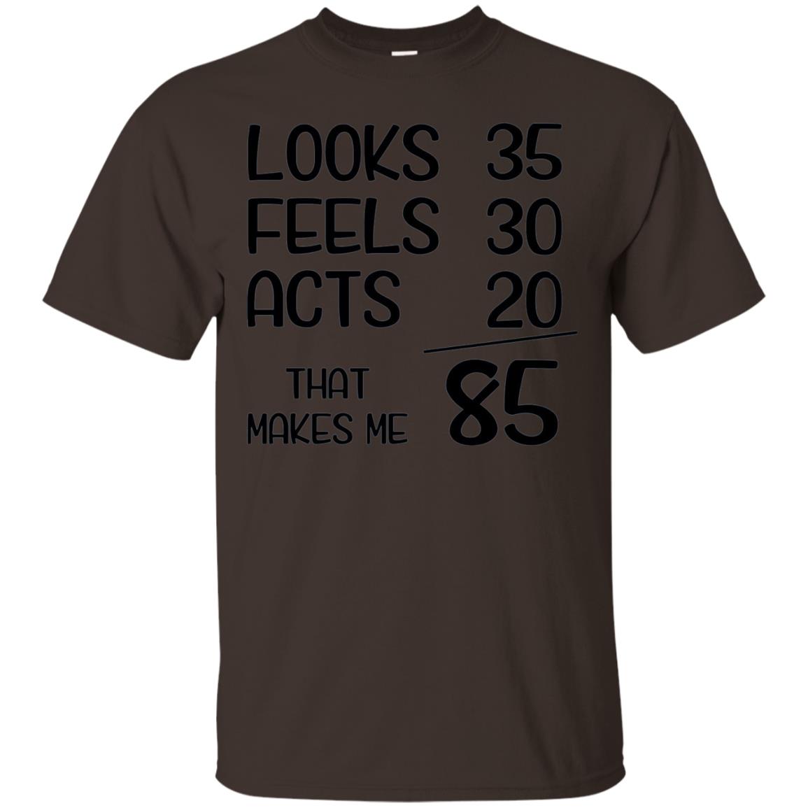 Funny 1933 85 Years Old 85th Birthday T-shirt Dark Chocolate