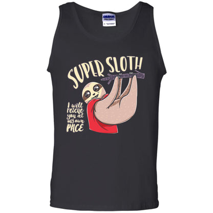 Funny Sloth T-shirt I Will Rescue You At My Own Pace Black