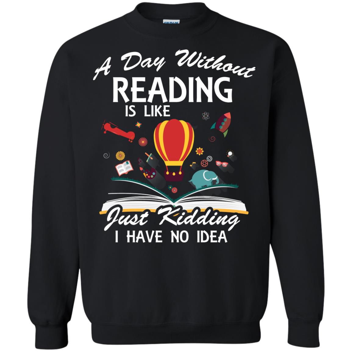 A Day Without Reading Is Like Bookworm T-shirt Black