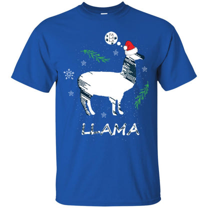 Christmas T-shirt Fa La La La Llama T-shirt Royal