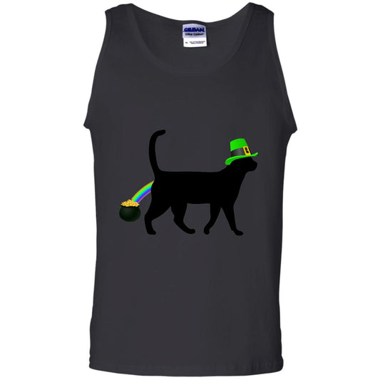 Cat Leprechaun Funny Cat Saint Patrick_s Day T-shirt Black