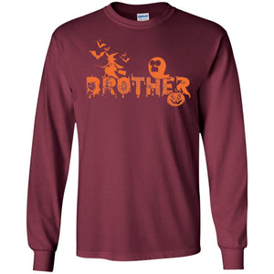 Halloween Pumpkin Brother Family ShirtG240 Gildan LS Ultra Cotton T-Shirt