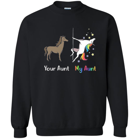 Unicorn T-shirt Your Aunt My Aunt Black